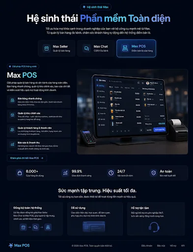 ໜ້າຈໍເຄື່ອງຂາຍໜ້າຮ້ານ Max POS